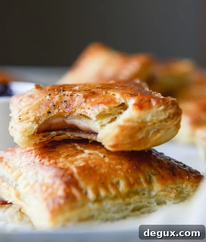 Smoked Cheddar & Cherry Jam Pop-Tarts Recipe 3 smoked cheddar and cherry jam pastry pop tarts I howsweeteats.com