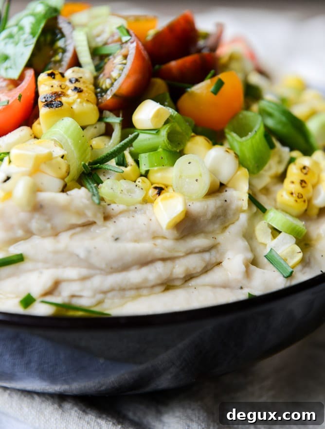 Summer Garden White Bean Whip with Herbs & Lemon 9 summer garden white bean dip I howsweeteats.com