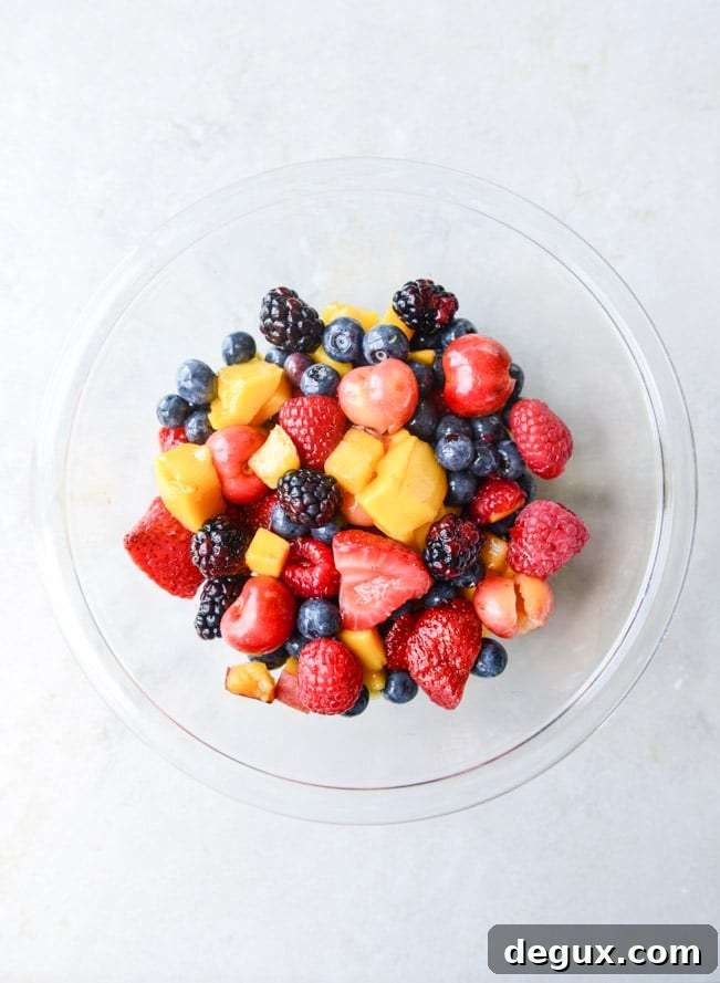 summer fruit parfaits with brown butter shortbread and coconut cream I howsweeteats.com