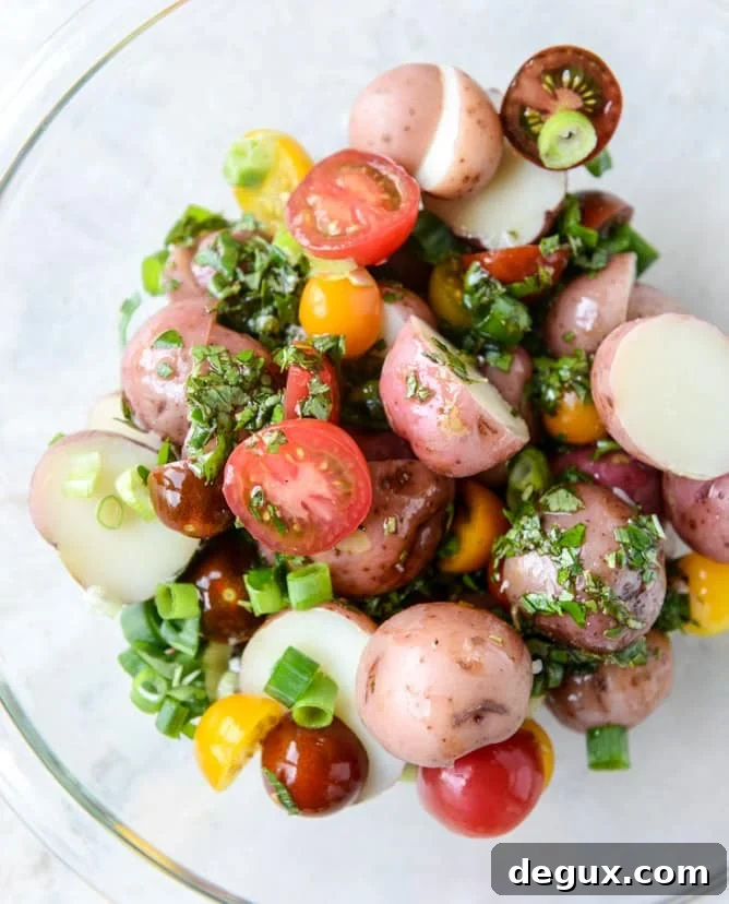 bacon blue potato salad with soft boiled eggs I howsweeteats.com