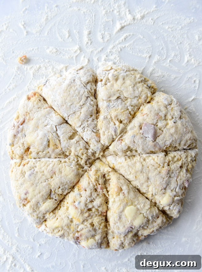 Caramelized Peach & Lavender Scones: Golden, Fragrant Recipe 7 caramelized peach and lavender scones I howsweeteats.com