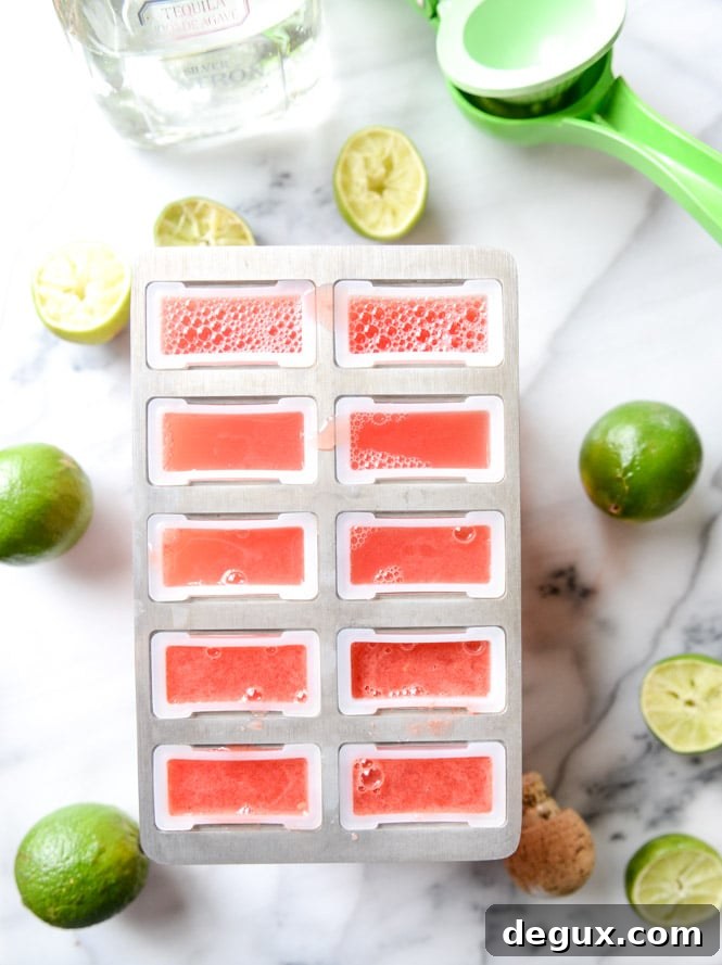 salted watermelon margarita popsicles I howsweeteats.com