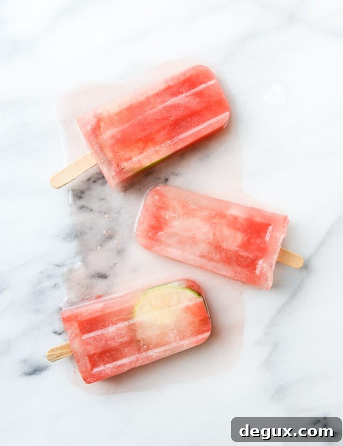 salted watermelon margarita popsicles I howsweeteats.com