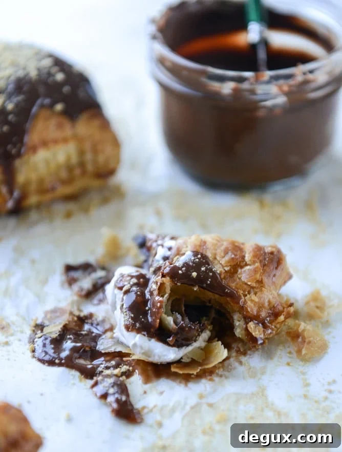 Nutella S'mores Puff Pastry Pop-Tarts Recipe 10 nutella s'mores puff pastry pop tarts I howsweeteats.com