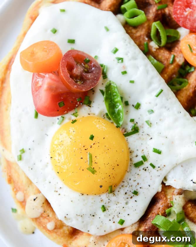 cheddar cornbread waffles I howsweeteats.com