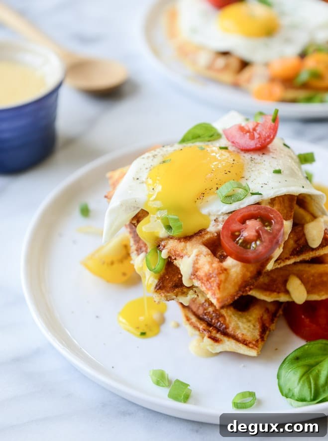 cheddar cornbread waffles I howsweeteats.com