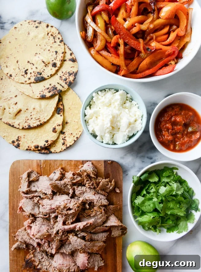 our favorite steak fajitas, three ways I howsweeteats.com