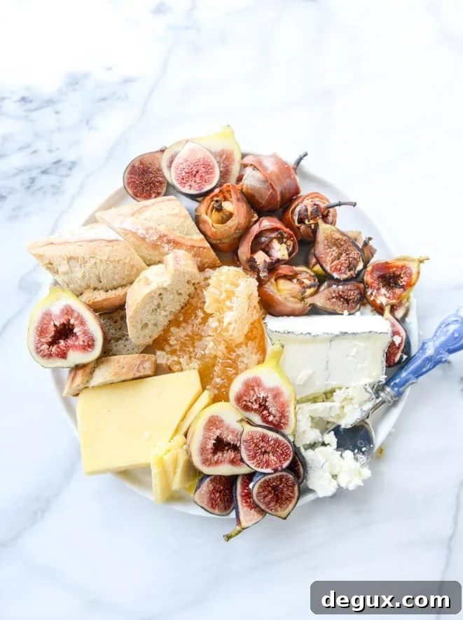 roasted goat cheese stuffed figs + an easy summer cheese plate I howsweeteats.com