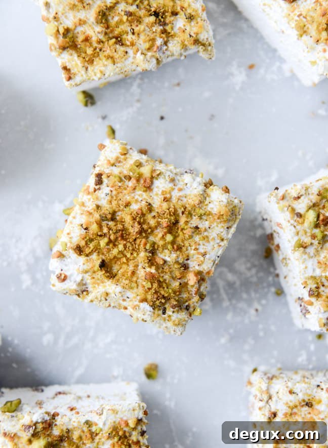 Savory Open-Faced S'mores with Pistachio Marshmallows 4 savory s'mores with pistachio marshmallows I howsweeteats.com