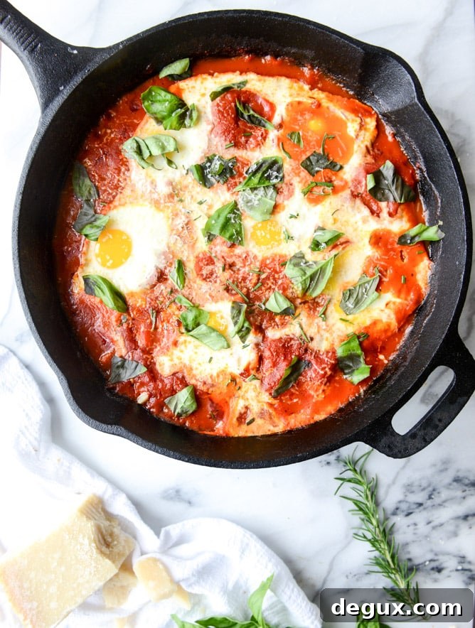 fiery baked eggs I howsweeteats.com