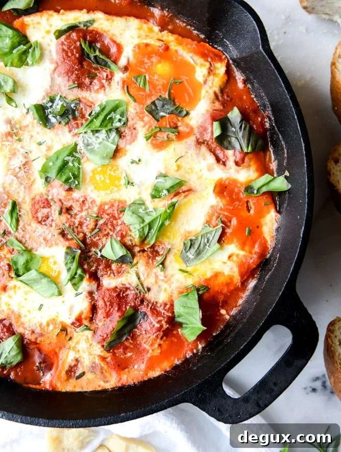 fiery baked eggs I howsweeteats.com