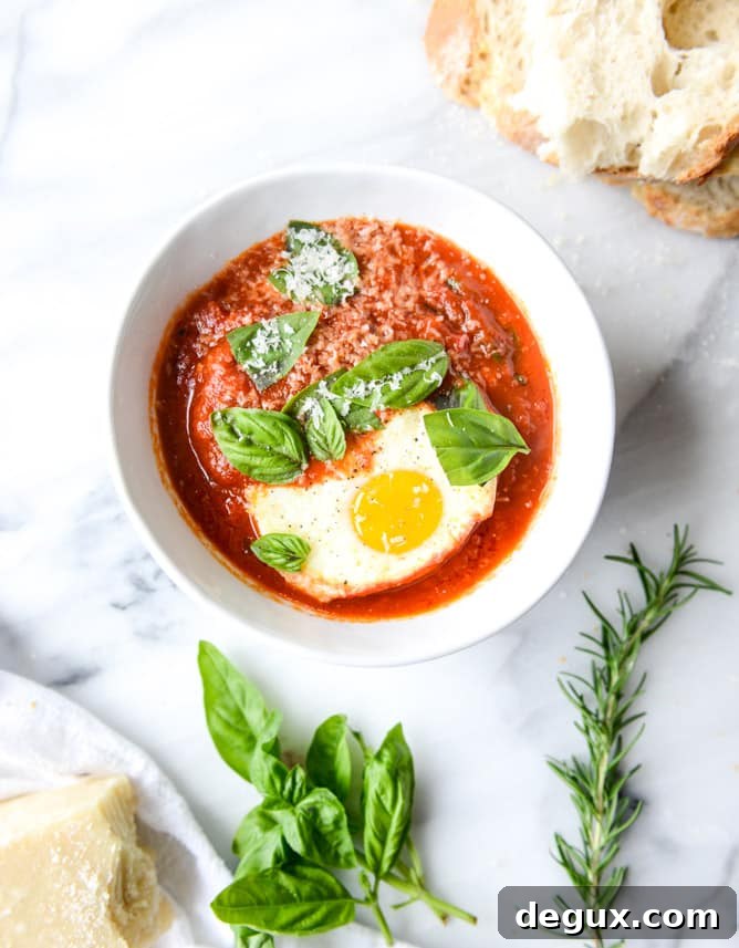 fiery baked eggs I howsweeteats.com