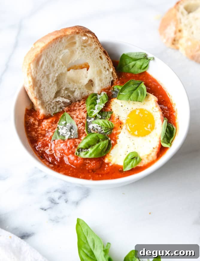 fiery baked eggs I howsweeteats.com
