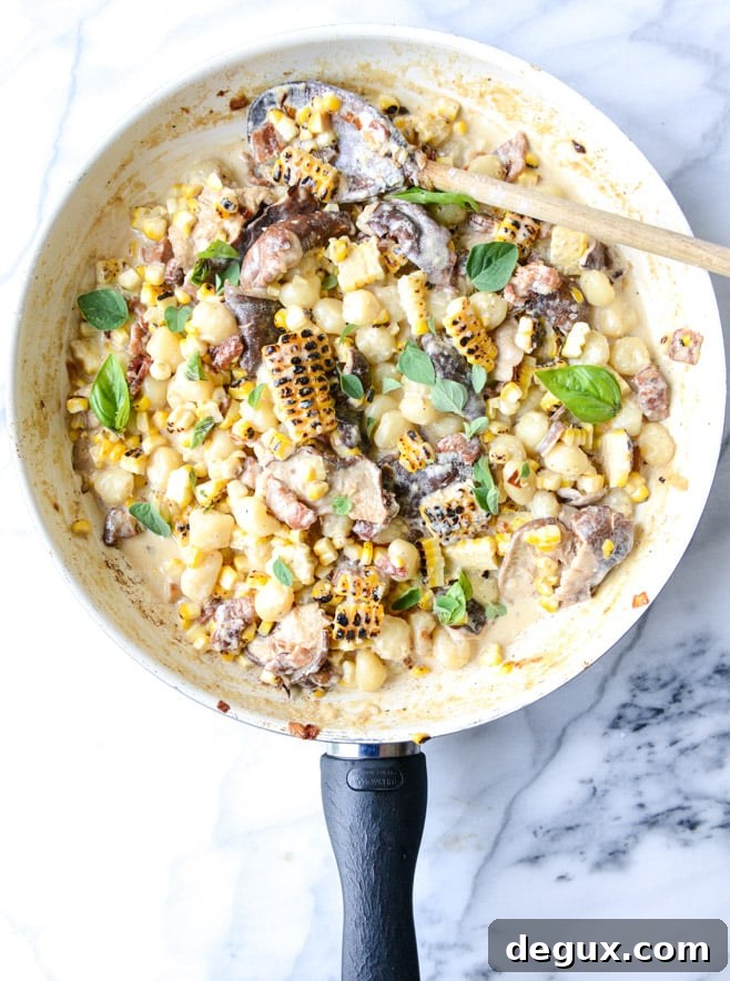 summer skillet gnocchi I howsweeteats.com