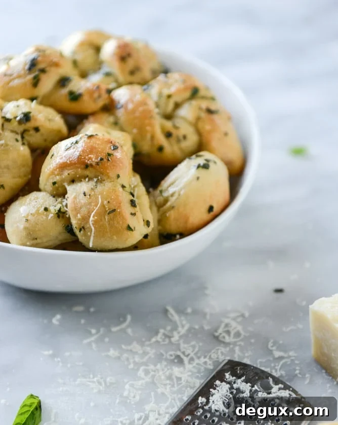 Brown Butter Garlic Herb Knots: Crispy, Savory Dinner Rolls 10 brown butter herb garlic knots I howsweeteats.com