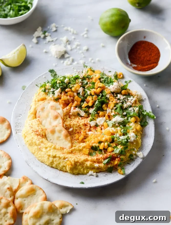 whipped mexican grilled corn dip I howsweeteats.com