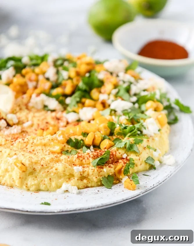 whipped mexican grilled corn dip I howsweeteats.com