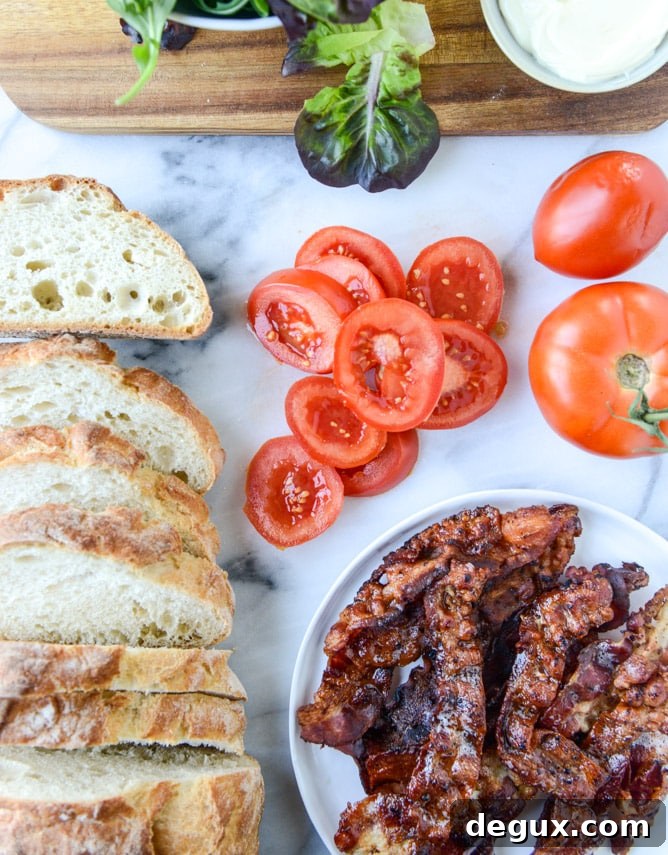 crispy smoked provolone BLAT I howsweeteats.com