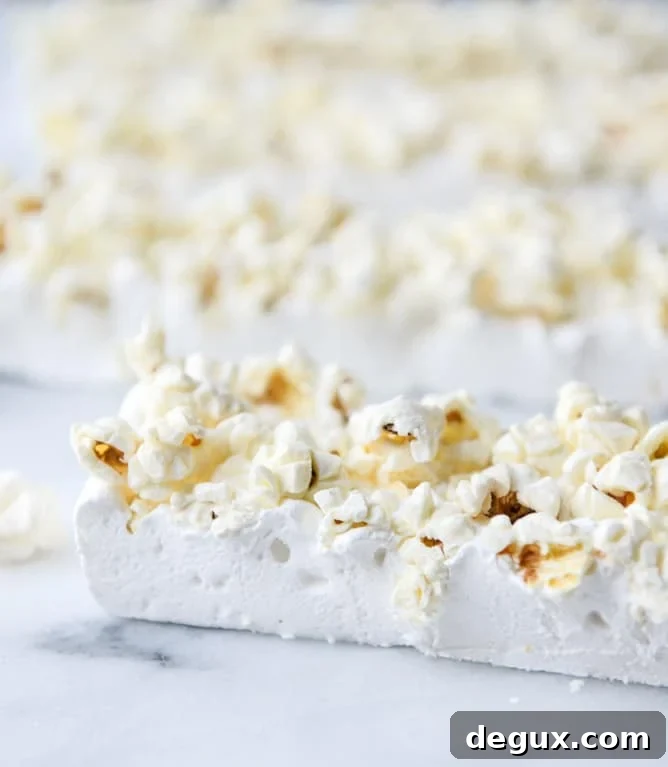 buttered popcorn marshmallow s'mores I howsweeteats.com
