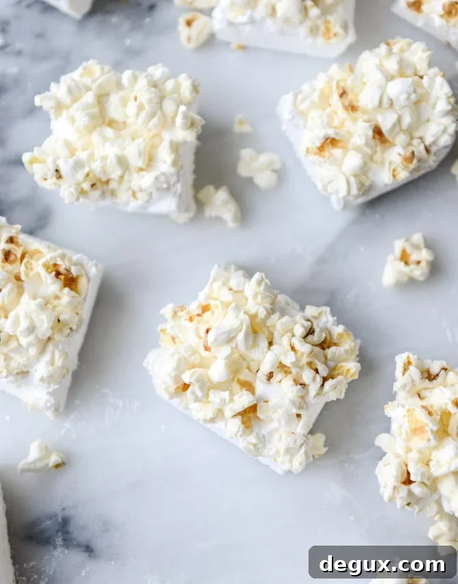 buttered popcorn marshmallow s'mores I howsweeteats.com