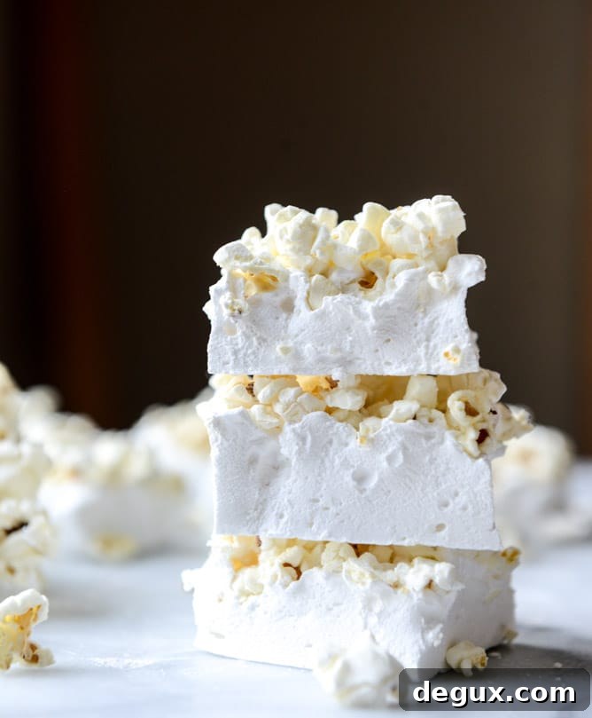 buttered popcorn marshmallow s'mores I howsweeteats.com