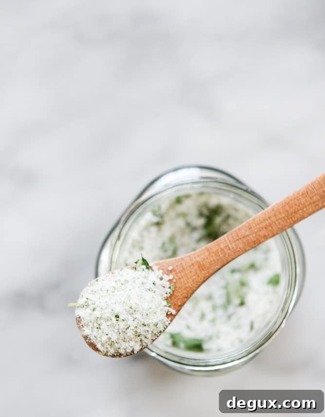 DIY garden herb salt I howsweeteats.com