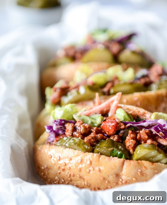 smoky sloppy joes with green chiles and greek yogurt slaw I howsweeteats.com