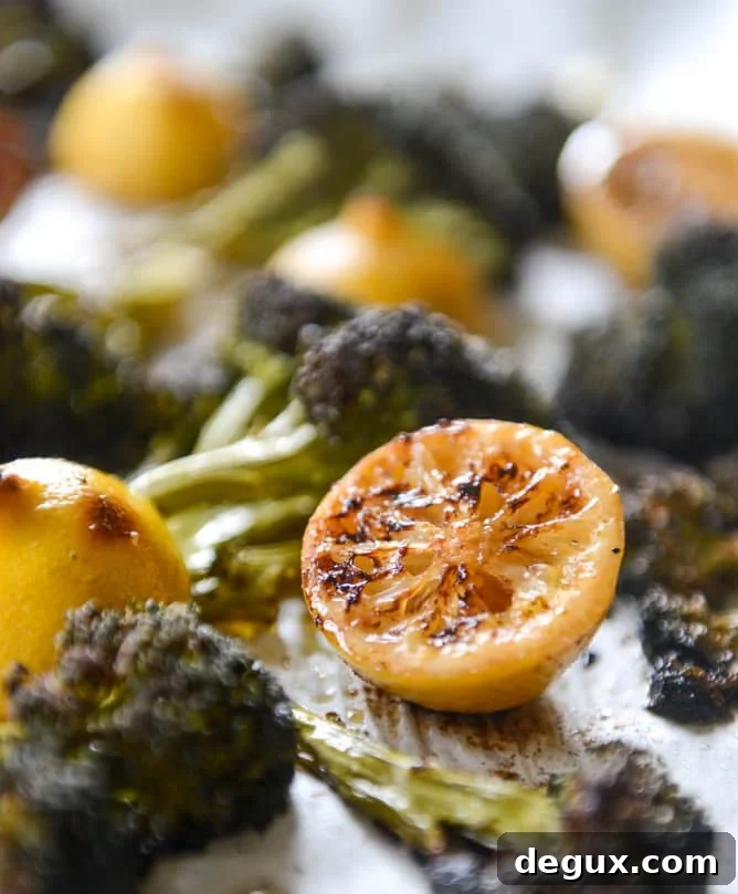 blackened broccoli bucatini with charred lemon and goat cheese I howsweeteats.com