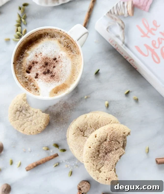 chewy chai snickerdoodles I howsweeteats.com