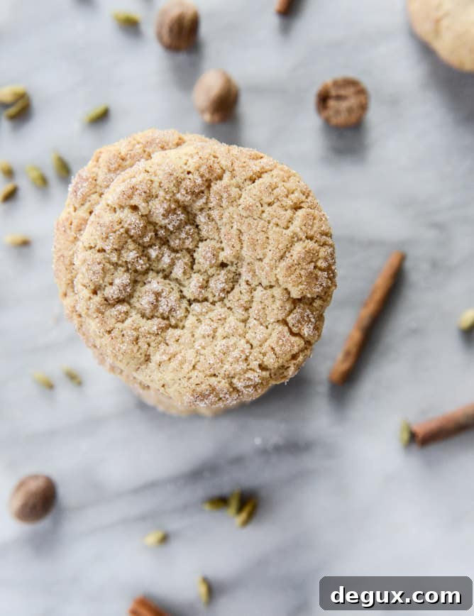 chewy chai snickerdoodles I howsweeteats.com