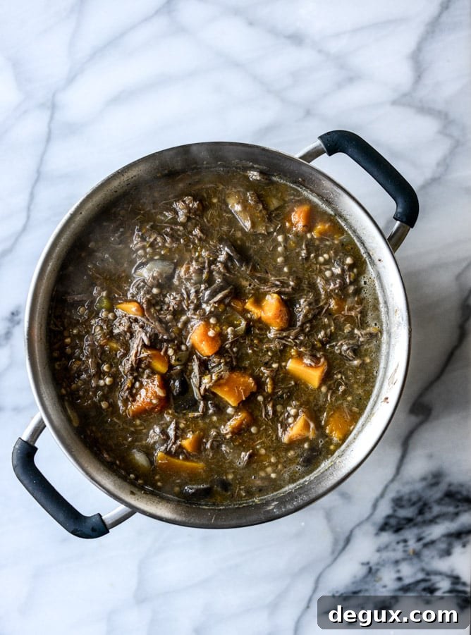 butternut beef stew with pearl couscous I howsweeteats.com