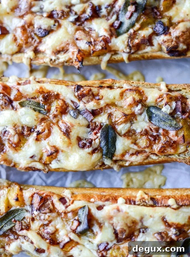 Pumpkin Parmesan Cheesy French Bread Recipe 4 pumpkin parmesan french breads I howsweeteats.com