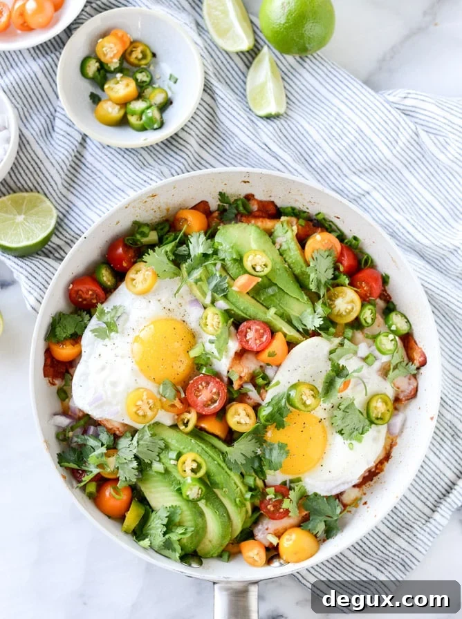 Skillet Chilaquiles Recipe: Crispy Tortillas in Spicy Salsa Verde 2 easy skillet chilaquiles I howsweeteats.com