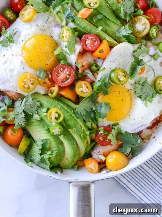 Skillet Chilaquiles Recipe: Crispy Tortillas in Spicy Salsa Verde 8 easy skillet chilaquiles I howsweeteats.com