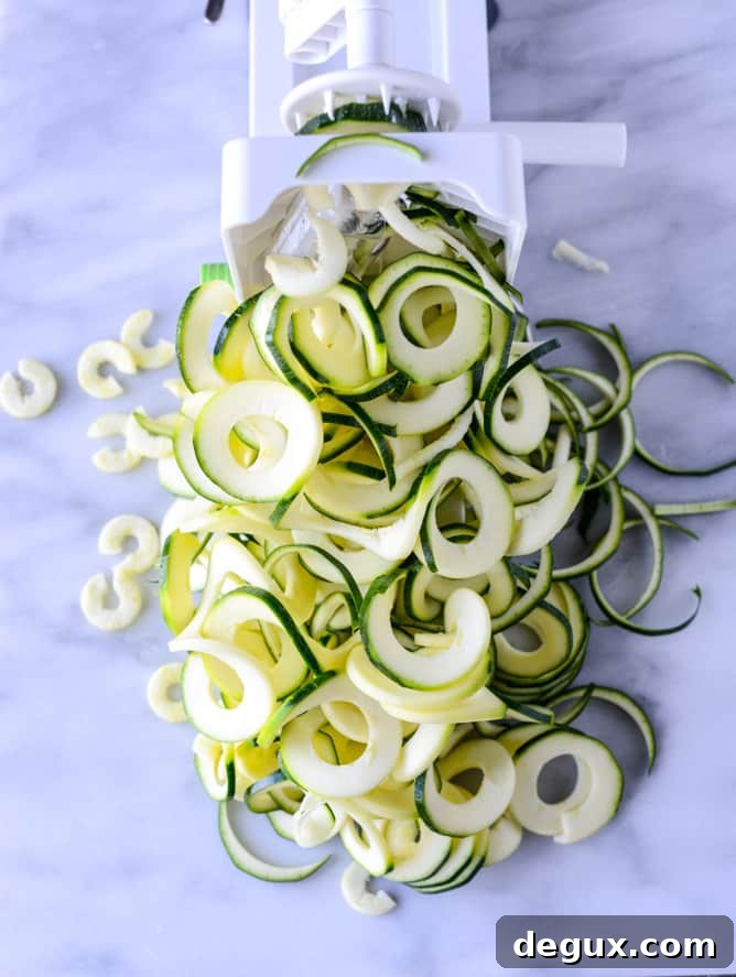 Thai Drunken Zucchini Noodles with Spicy Honey Chicken 4 thai drunken zucchini noodles I howsweeteats.com