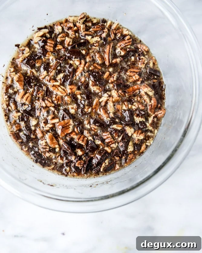 salted chocolate pecan pie bars I howsweeteats.com