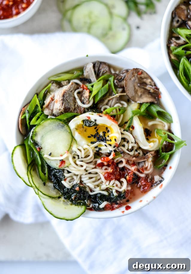 Spicy Pulled Pork Ramen Recipe You Can Make at Home 2 spicy homemade ramen I howsweeteats.com