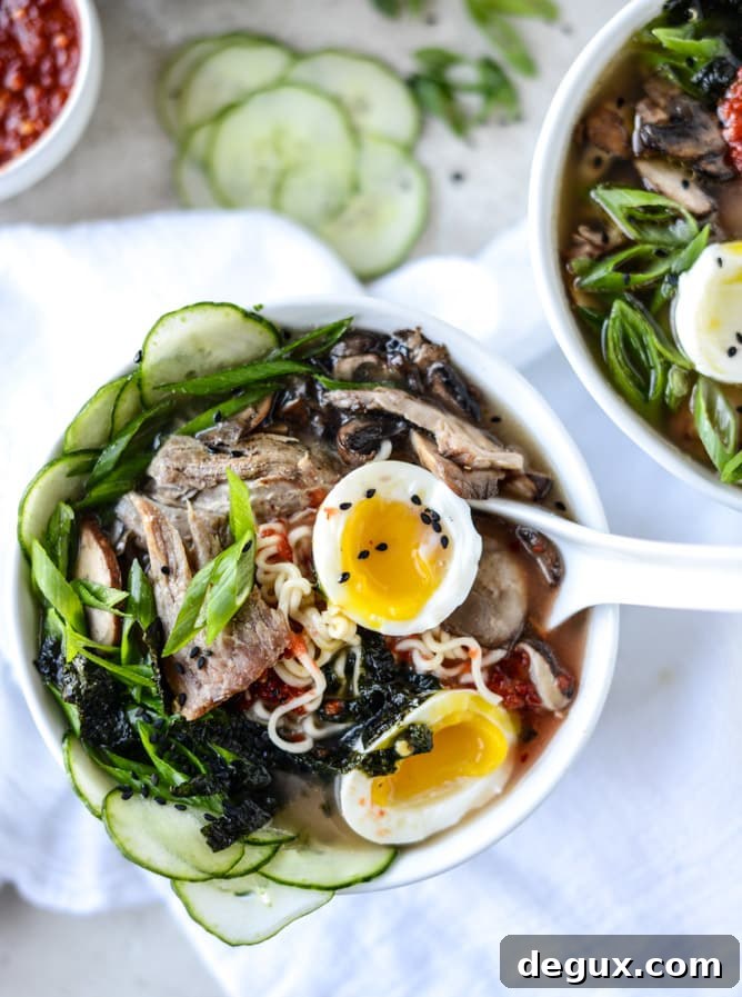 Spicy Pulled Pork Ramen Recipe You Can Make at Home 6 spicy homemade ramen I howsweeteats.com