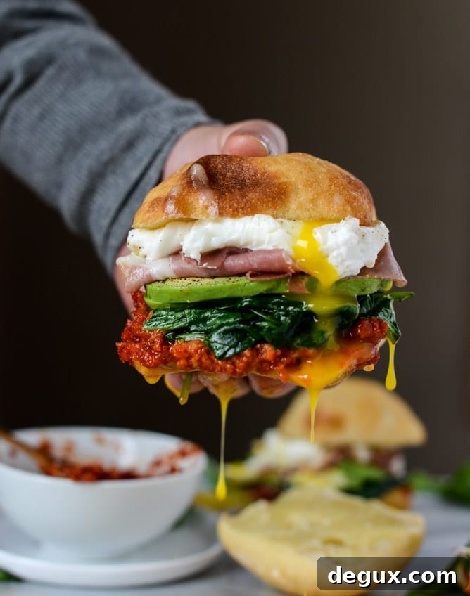 Perfect Breakfast Sandwich Recipes for Quick Morning Meals 2 garlicky spinach and avocado breakfast sandwich I howsweeteats.com