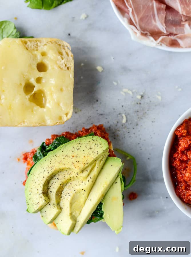 Perfect Breakfast Sandwich Recipes for Quick Morning Meals 6 garlicky spinach and avocado breakfast sandwich I howsweeteats.com