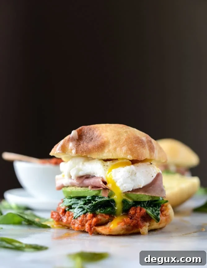 Perfect Breakfast Sandwich Recipes for Quick Morning Meals 8 garlicky spinach and avocado breakfast sandwich I howsweeteats.com