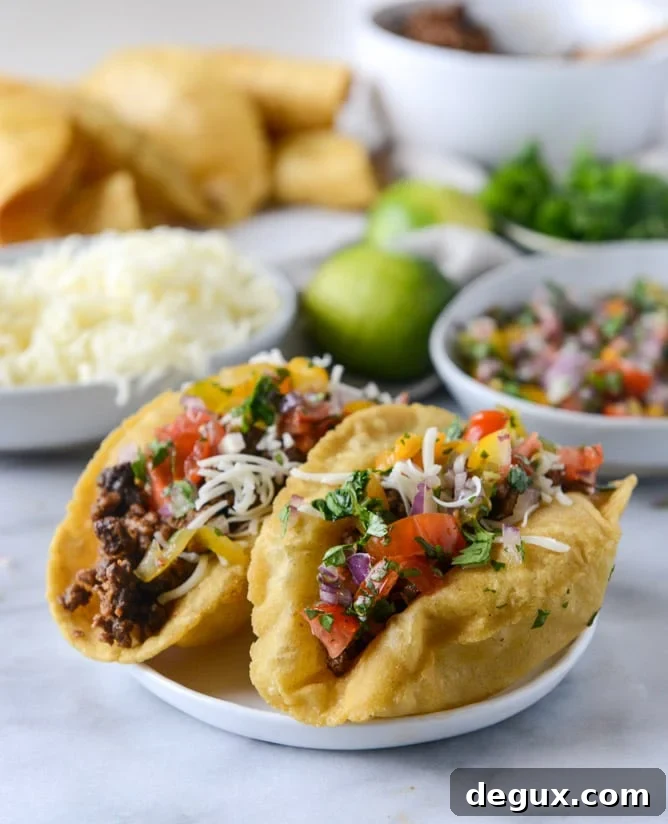 How to Make Puffy Tacos at Home: Crispy, Puffy Taco Recipe 7 the best beef puffy tacos I howsweeteats.com
