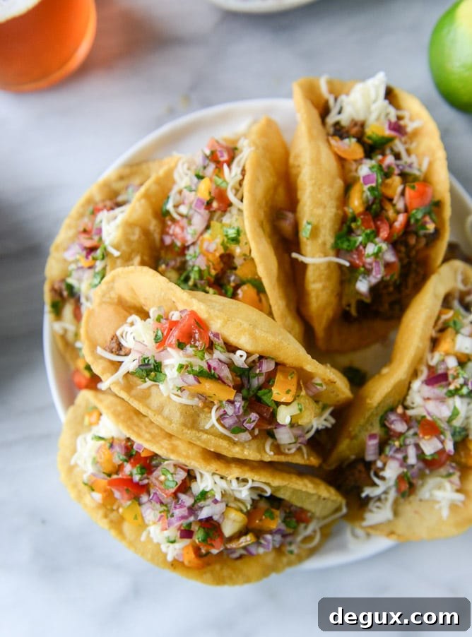How to Make Puffy Tacos at Home: Crispy, Puffy Taco Recipe 10 the best beef puffy tacos I howsweeteats.com
