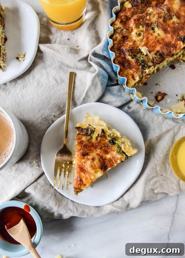 Roasted Broccolini, Bacon & Caramelized Shallot Quiche Recipe 9 roasted broccolini, bacon and caramelized shallot quiche I howsweeteats.com