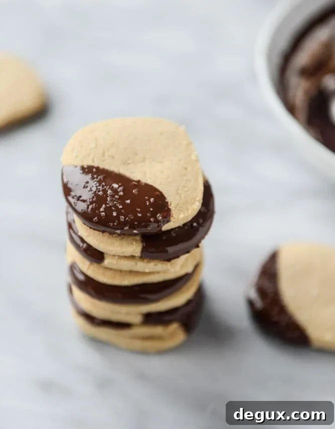 Salted Peanut Butter Shortbread Cookies Recipe 11 salted peanut butter shortbread I howsweeteats.com