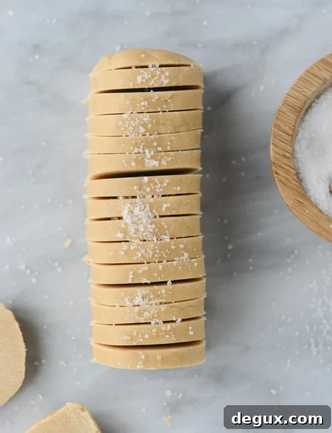 Salted Peanut Butter Shortbread Cookies Recipe 4 salted peanut butter shortbread I howsweeteats.com