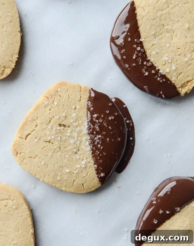 Salted Peanut Butter Shortbread Cookies Recipe 8 salted peanut butter shortbread I howsweeteats.com