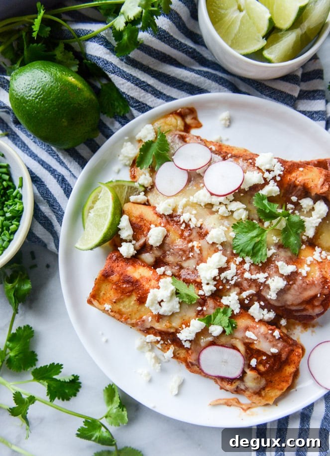 Dream-Worthy Cheese Enchiladas Recipe 8 the best cheese enchiladas with homemade sauce I howsweeteats.com