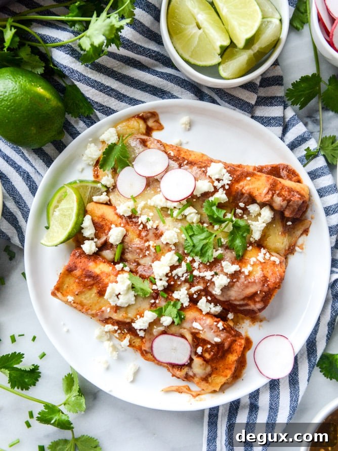 Dream-Worthy Cheese Enchiladas Recipe 10 the best cheese enchiladas with homemade sauce I howsweeteats.com