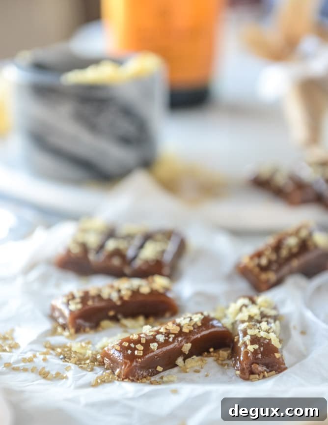 potato chip salted champagne caramels I howsweeteats.com